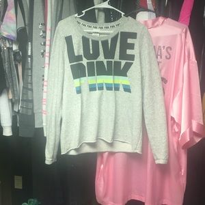 VICTORIAS SERCET PINK SWEATSHIRT