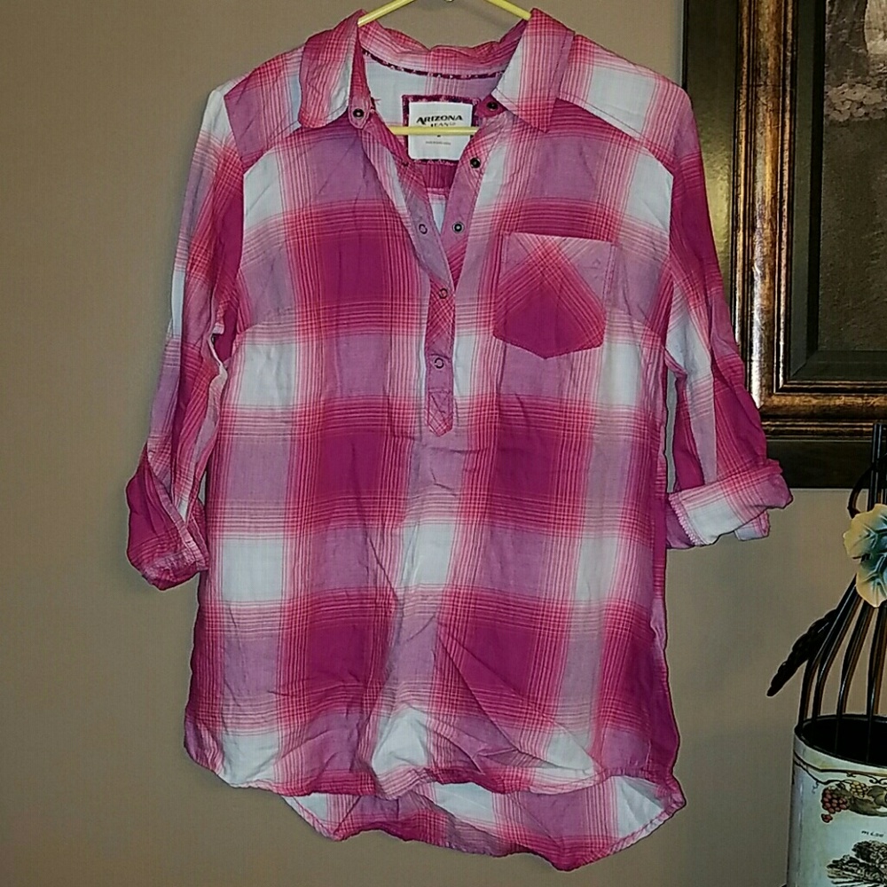 *SOLD* Pink flannel shirt