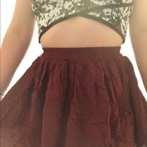 Maroon brandy Melville skirt