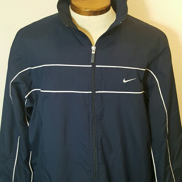 Nike Other - Mens XL Nike windbreaker track warm up jacket navy