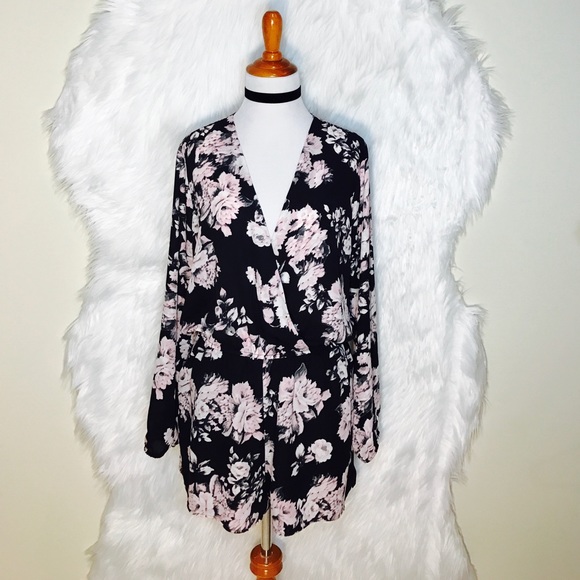 Saks Fifth Avenue Other - Saks Fifth Avenue RED Floral Print Short Jumpsuit