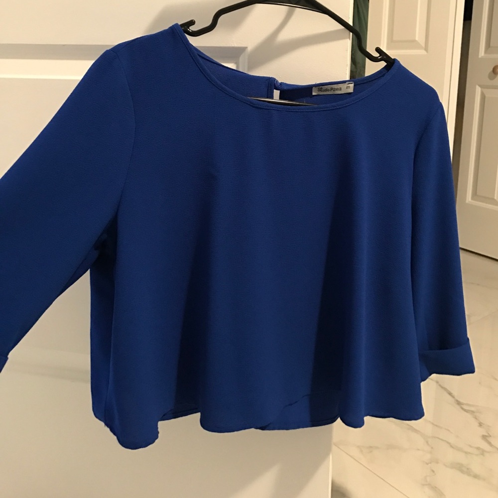 Beautiful blue crop top
