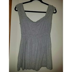 *final price* Grey slightly off the shoulder top