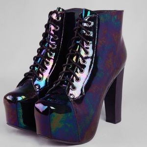 Jeffrey Campbell 'Lita' oil slick boots