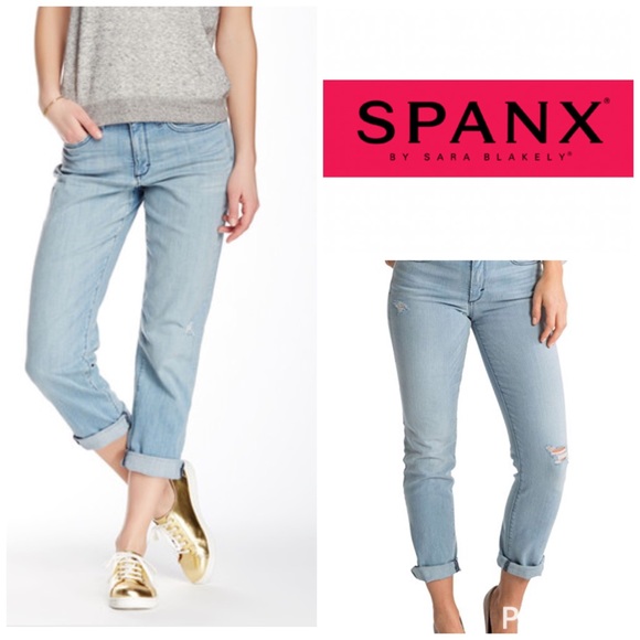SPANX Denim - SPANX - The Slim-X Casual Cuff Boyfriend Jean