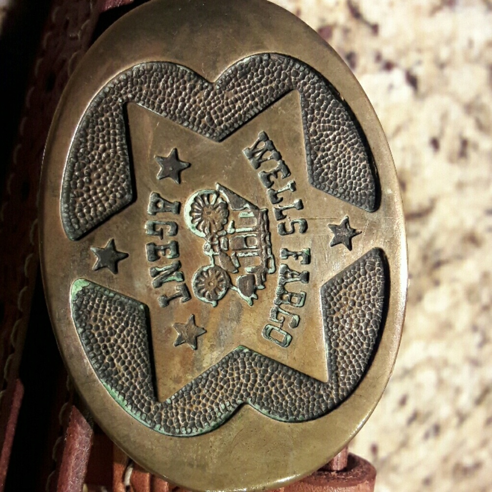 Wells Fargo Agent 1977 belt and buckle
