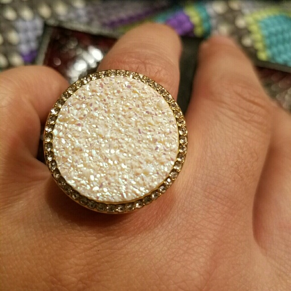 kate spade Jewelry Kate Spade Drusy Set Ring And Bracelet Poshmark