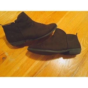 Dark brown ankle boots