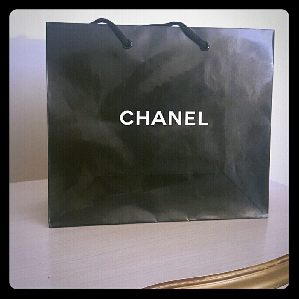 Chanel Black Paper Gift Bag