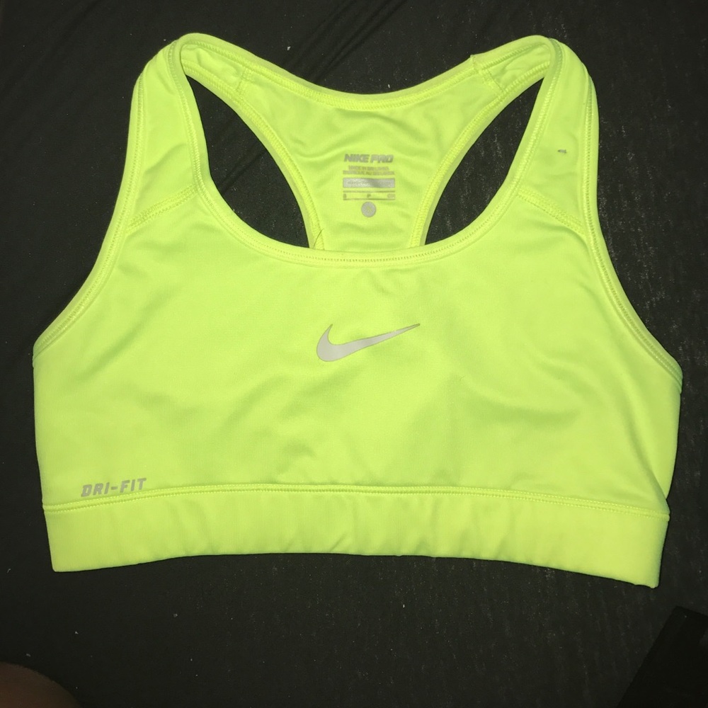 Neon Yellow Sports Bra