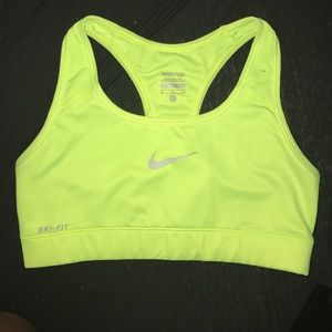 Neon Yellow Sports Bra