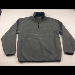 Nautica Men's Gray Fleece Jacket Sz Medium