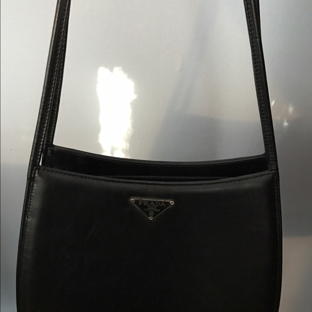 Black Prada Leather Purse