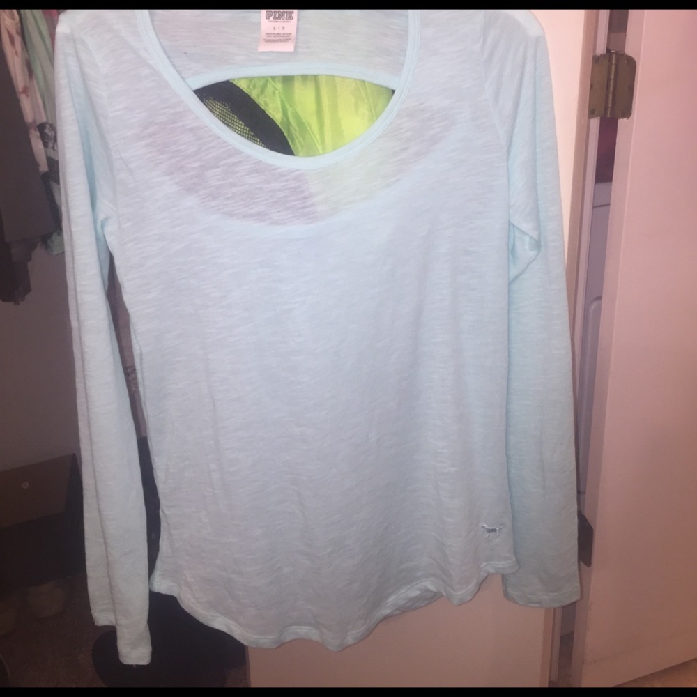 NWOT cut out teal VS shirt