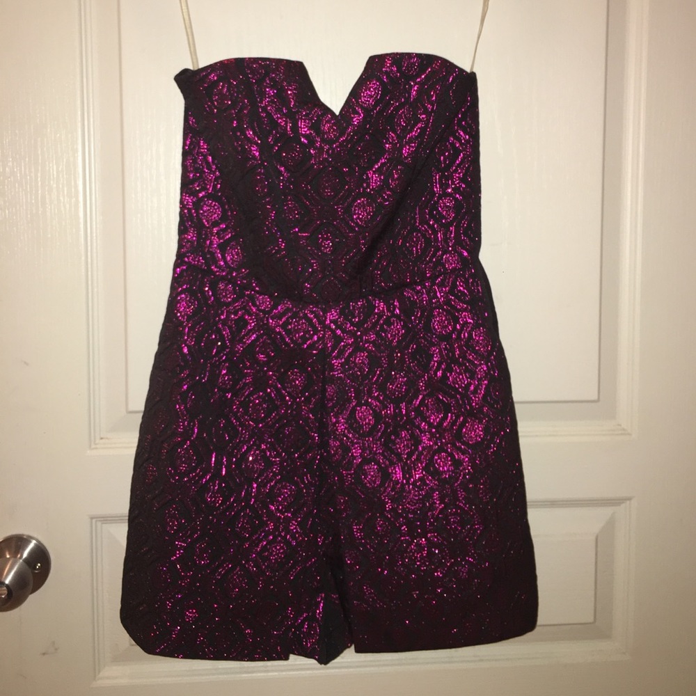 Royal Purple Short Romper