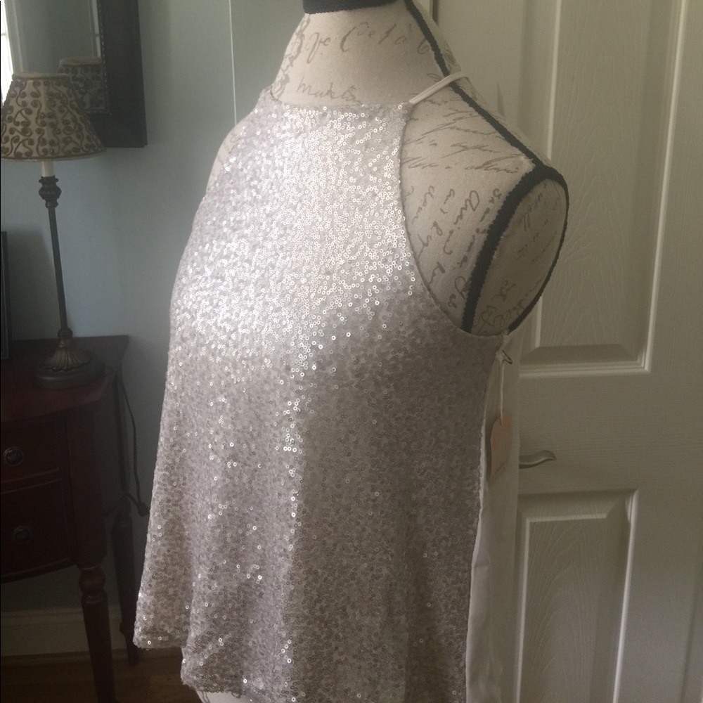 Perfect sequin top with bling on girls night!!