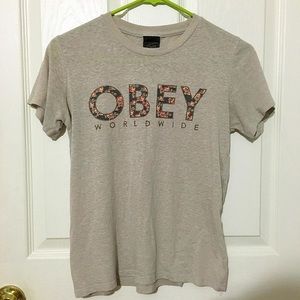 obey floral tee