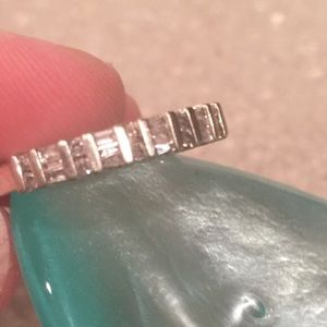 White gold diamond ring