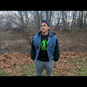 🌹Vintage Jean jacket hoodie