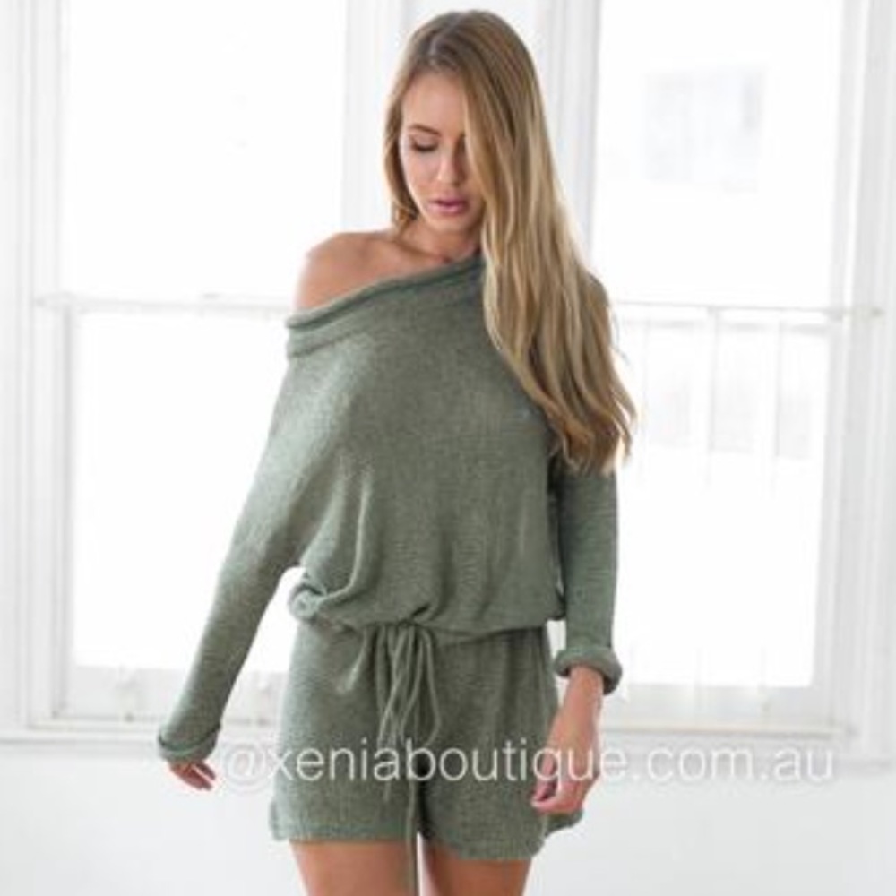 NWT live your life khaki playsuit