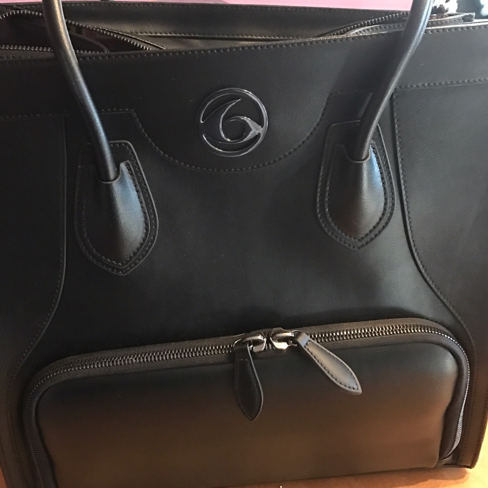 6 Pack Fitness Leather Meal Tote Bag