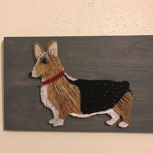Corgi String Art - tri colored