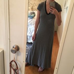 C&C California Striped Maxi T-Shirt Dress - S