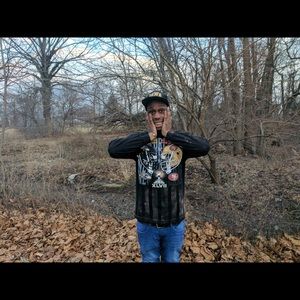 Acid washed ravens vs 49ers black handmade