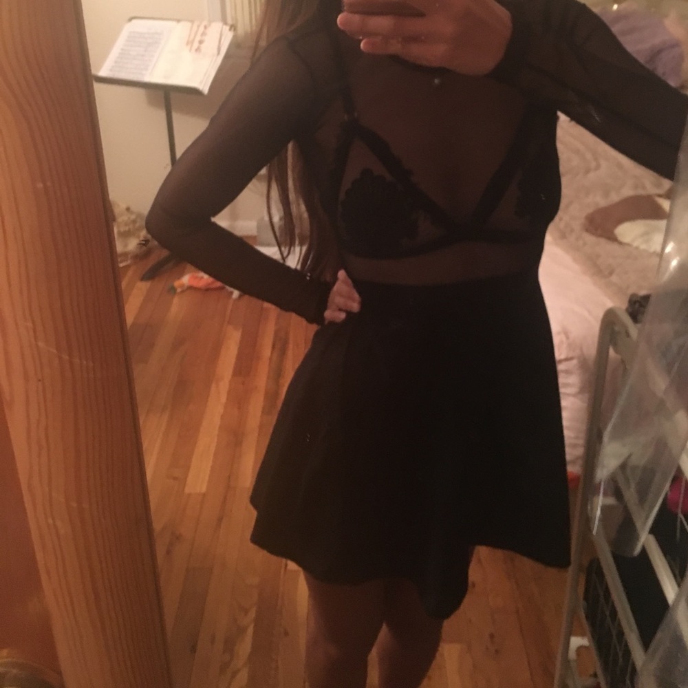 🔴Motel Rocks XS Sheer Mesh Multiway Dress