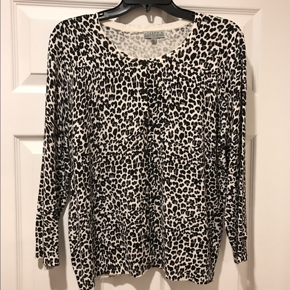 Joseph A Leopard cardigan