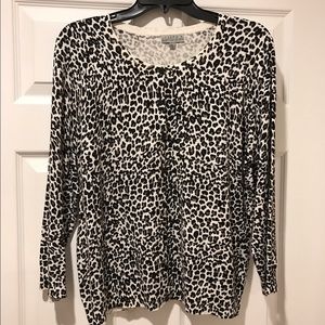 Joseph A Leopard cardigan