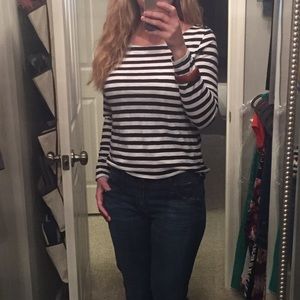Navy stripe Banana Republic top