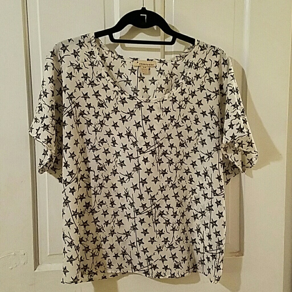 Forever21 Star Print Blouse