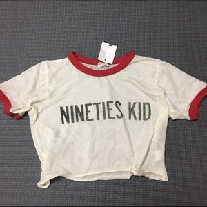 Brandy Melville 90's kid crop top