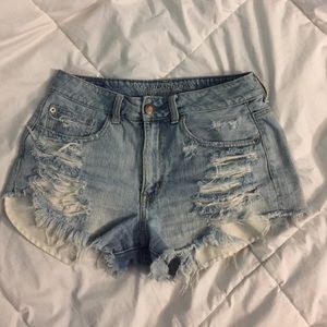 American eagle high rise festival shorts.