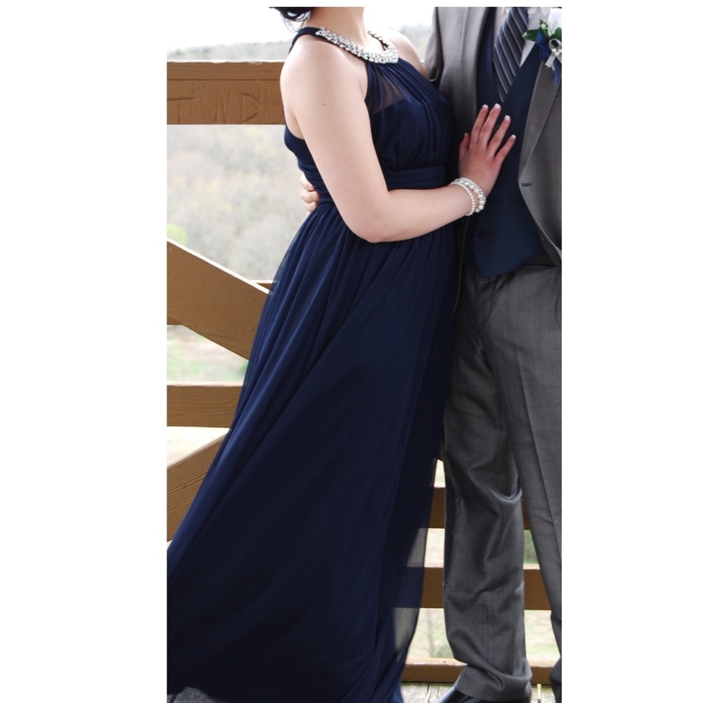 Navy Blue Prom Dress