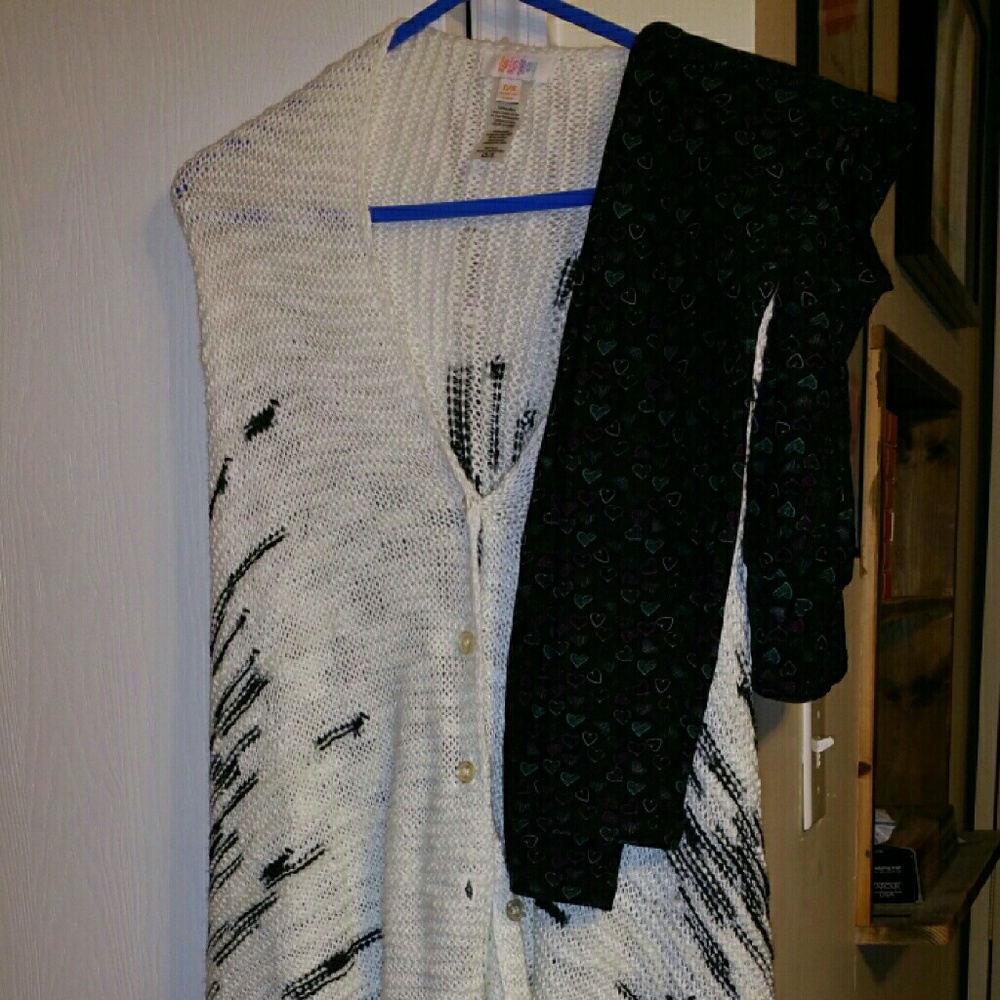 BNWT LuLaRoe White & Black Mimi