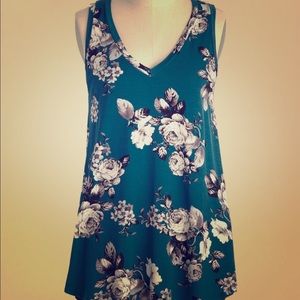 Infinite Options tank top in cerulean (ModCloth)