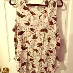 Old Navy Printed Tank - White Bird