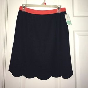 NWT Pixley Stacey Scallop Hem Cut-Out Detail Skirt