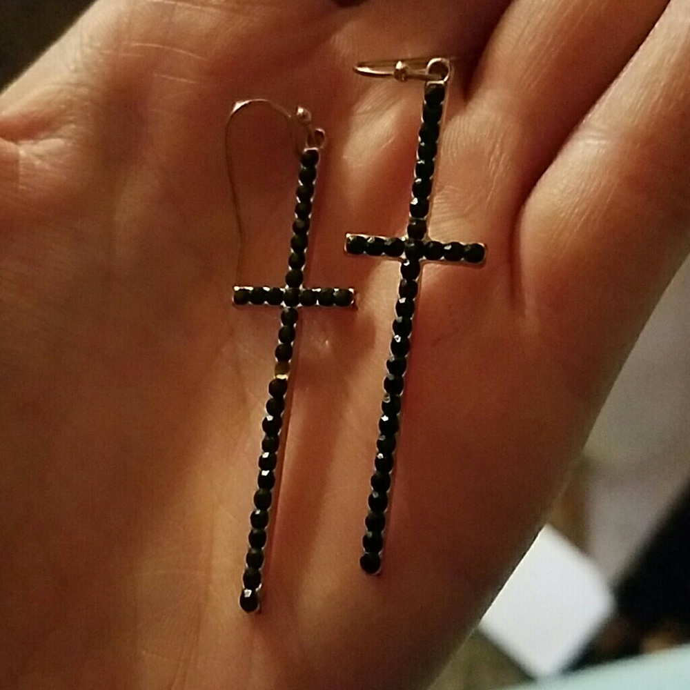 Cross earings