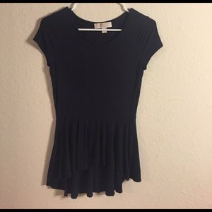 Michael Kors Navy Peplum