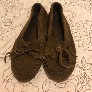Minnetonka suede flats