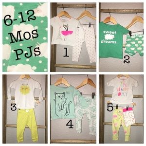 Lot of 6-12 Months PJs - Old Navy & Carter's