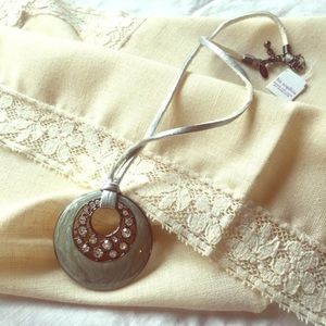 Lia Sophia Enamel Pendant Necklace