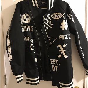 DIMEPIECE VERBIAGE VARSITY JACKET
