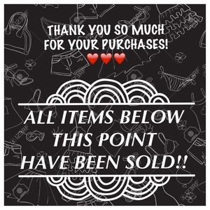 ‼️All items below have been sold‼️