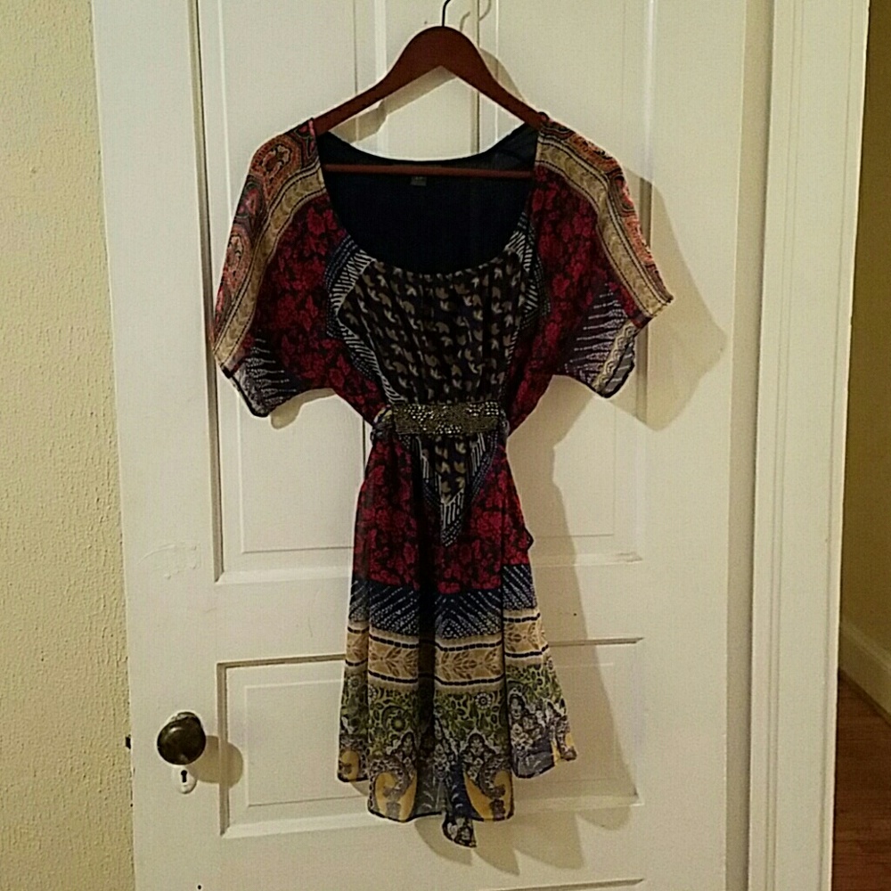 Forever 21 Embellished Boho Dress