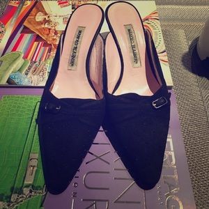 Manolo Blahnik mules at 95% off retail!