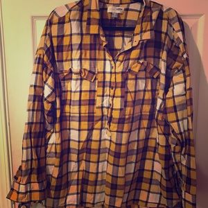 Old Navy Boyfriend Flannel Popover